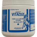 Univet vitapack vitamin A D and E supplement for equine use and improved performance for horses
