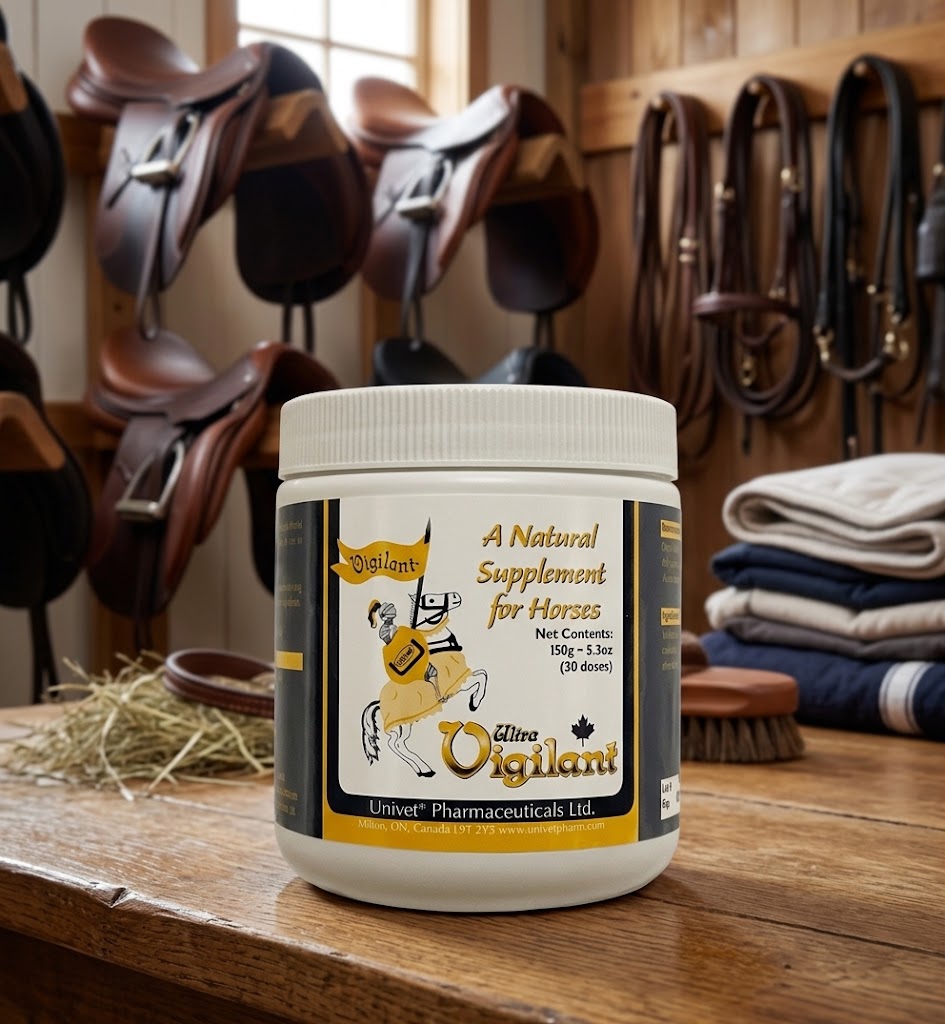 Univet Ultra-Vigilant 150g Natural Herbal Supplement for Horses